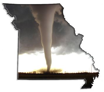 Tornado Framed Inside Missouri