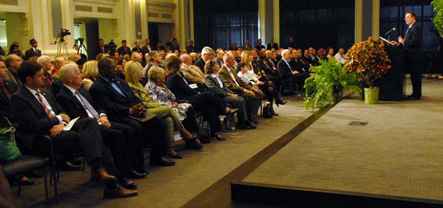 Mike Sanders delivers the 2012 State of the County address.